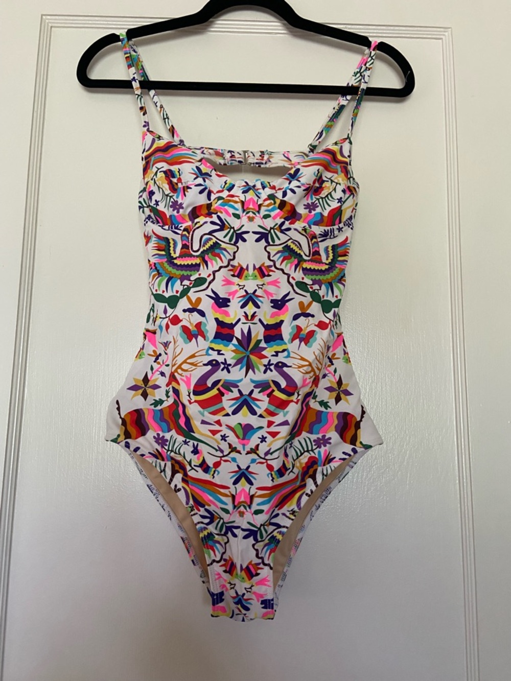 Mara Hoffman Multicolor Mexican Otomi Floral-Print One-Piece Swimsuit